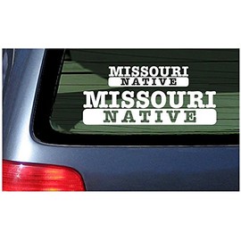 Missouri Native - White Vinyl Sticker Window Decal