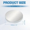 PATIKIL 6061 Aluminum Disc 1pc 3.9x1/2" Round Flat Plain Aluminum