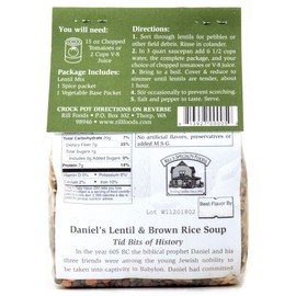 Rill Foods Daniel's Lentil & Brown Rice Soup Mix 12.7 oz