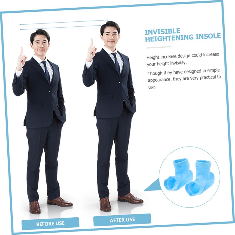 KOMBIUDA Invisible Height Increasing Socks for Women Men Running Socks