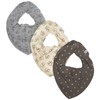 Pippi Bib Uni AOP Triangular Scarf (Pack of 3)