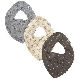 Pippi Bib Uni AOP Triangular Scarf (Pack of 3)