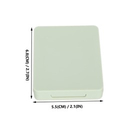 Minkissy 2sets Portable Blusher Filling Box Flat Cheek Powder Brush Practical Pressed Powder Container for Easy Storage Distribution of Blush and Shade