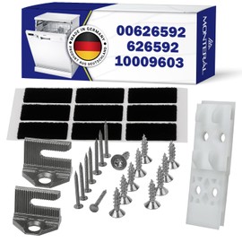 Built-In Dishwasher Door Fixing Kit to the Front Panel with Original Code 10009603 00626592 626592 for Bosch for Siemens - MADE IN GERMANY - MONTERAL