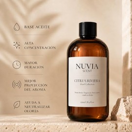 Aceite Aromático para Difusor 250 ml | Aroma Cítrico Inspirado en Hotel Xcaret | Esencia Ambiental Premium para Hogar y Oficina.