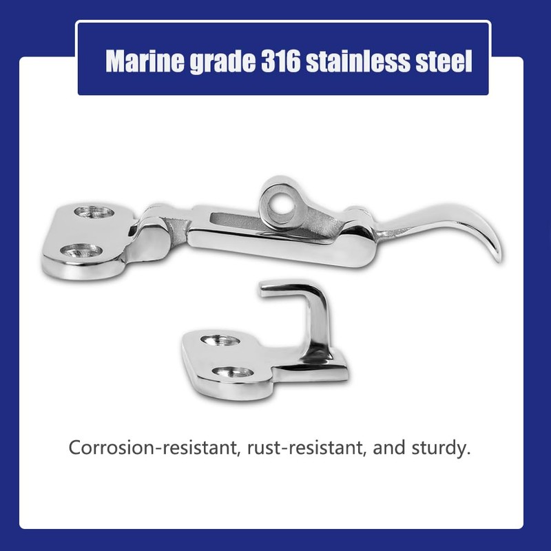 Marine Grade Boat Door Hatch Anti-Rattle Latches, Hold Down Clamp