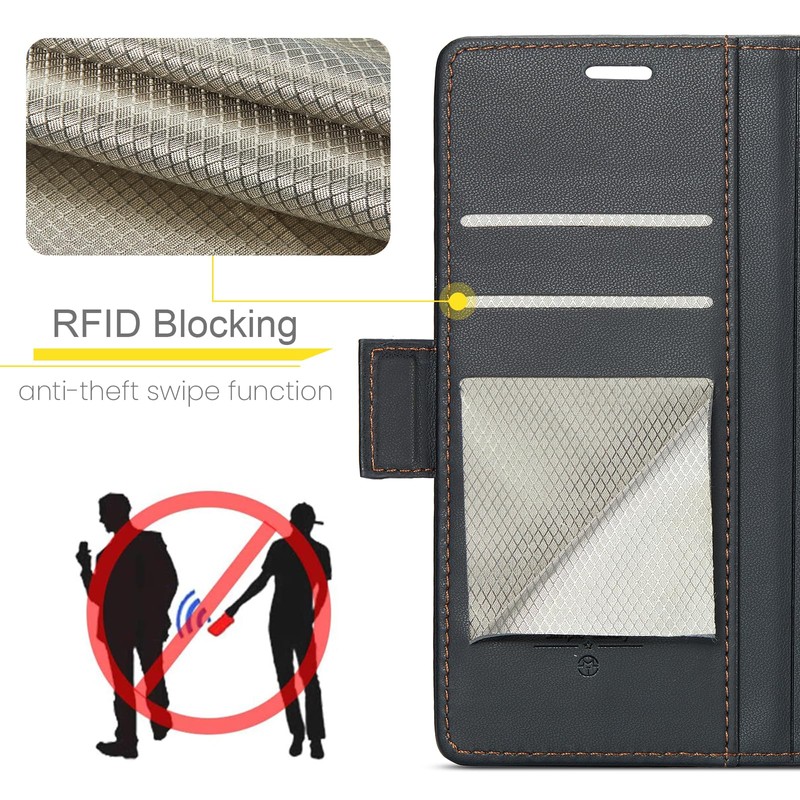 Rerzoiro for Pixel 9A Case, Premium PU Leather Wallet Case