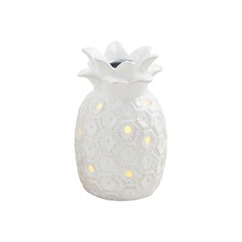 Mud Pie Large Led Pineapple Taper Holder; 4 1/4" X 2 3/4" Dia