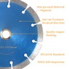 Meacase 6 inch Segmented Diamond Saw Blade for Concrete Masonry