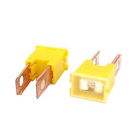 uxcell Car 60A 32V Male PAL Slow Blow Fuse 2Pcs Yellow