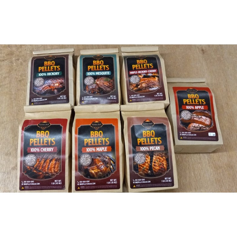 Lumber Jack BBQ Pellet 7 Varieties Pack - 1 Pound