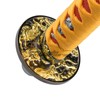 EZAUTO WRAP 20cm Orange Red Shift Knob Samurai Sword Alloy
