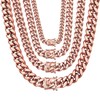 WinTrend Cuban Link Chain Necklace or Bracelet with Design Box