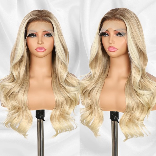 BABEHERS Blonde Lace Front Wig 13x4 Pre Plucked Synthetic Wig