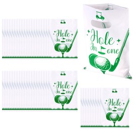BOXOB 50pcs Golf Party Favor Bags, Golf Goodie Candy Snack Gift Bags for Mens Birthdays Game Sports Events Themed Party Decorations Supplies