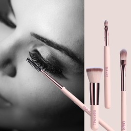 B&R MALL Makeup Brush Set with LED Mirror – Supper soft Brushes for Flawless Foundation, Concealer, Eyeshadow & More | Lightweight, Versatile, Perfect for On-the-Go Touch-Ups (Champagne Gold)