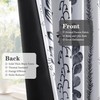 MEETSKY Boho Blackout Leaves Patterned Curtains 84 Inch Long 2