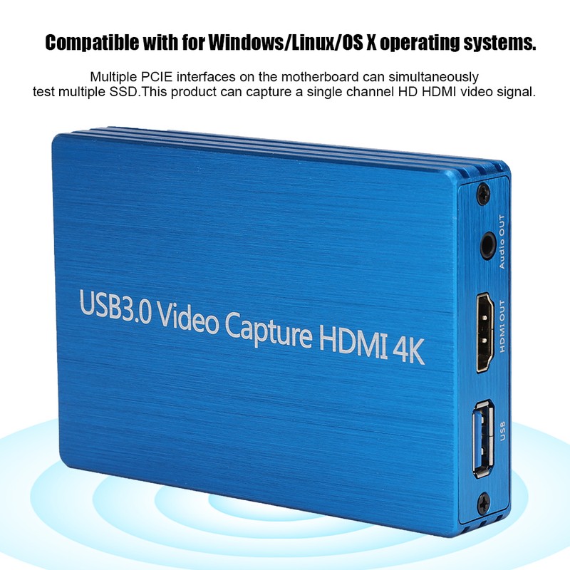 4Kx2K HDMI to USB3.0 Video Capture Card HD Recorder for