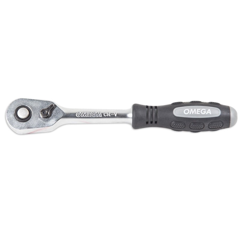 Omega Mechanix M0380 Ratchet Handle 3/8 Drive Socket, 45 teeth