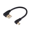 Short Mini USB Cable 5-Pin USB Mini Wire Right Angle