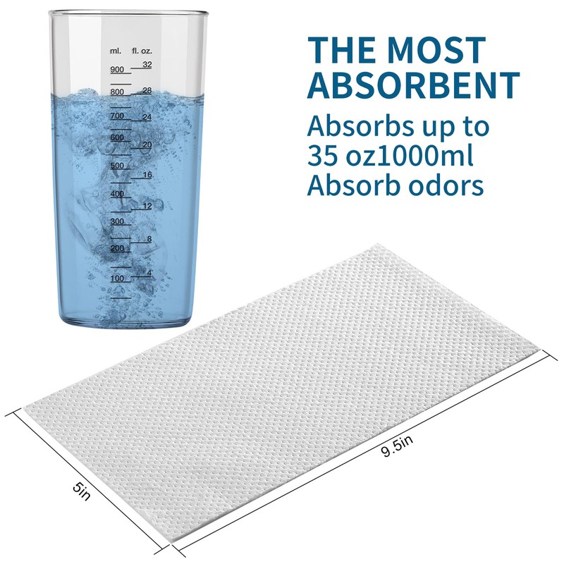 SAMEKY Commode Liners with Absorbent Pads | 100Bags+100Pads for Bedside