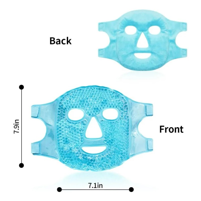 🔥 2pcs máscaras de hielo para ojos y cara frio/caliente