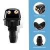MLY 2 PCS Front Windshield Washer Nozzle, Double-headed Windshield Sprayer
