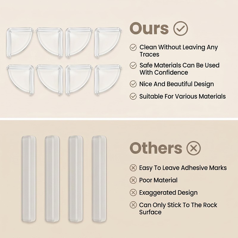 10 Pcs Corner Protectors, Clear Table Protectors, Furniture Corner Guards,