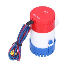 Boat Bilge Pump, 12V 24V 350 500 750 1100GPH Bilge Pump, Low Noise Bilge Pump, Semi-Automatic Switch, Electric Small Submersible Pump for Bilge Pumps (DC12V 1100GPH)