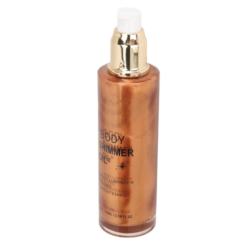 100ml Body Highlighter Oil Long Lasting Face Glitter Illuminator Shimmering