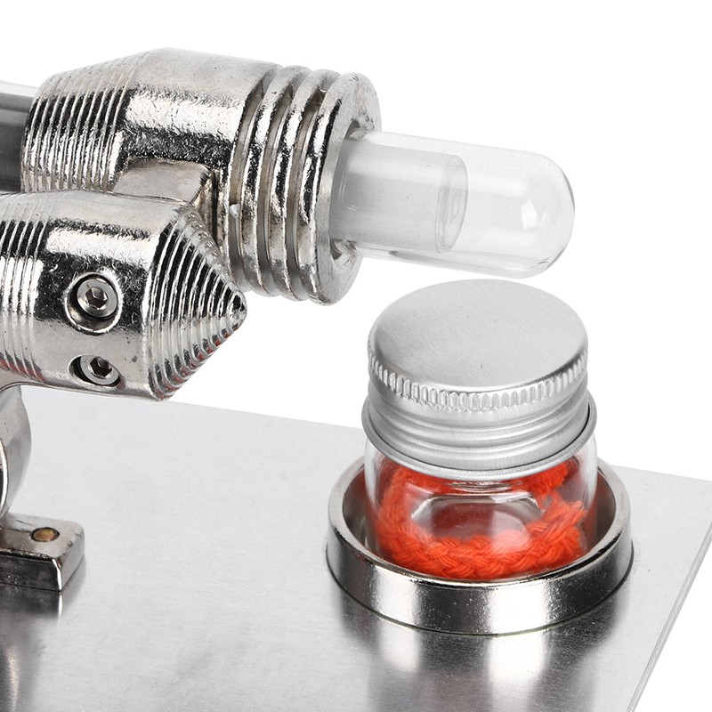 Hot Air Stirling Engine Motor Miniature Steam Power Physics Toy