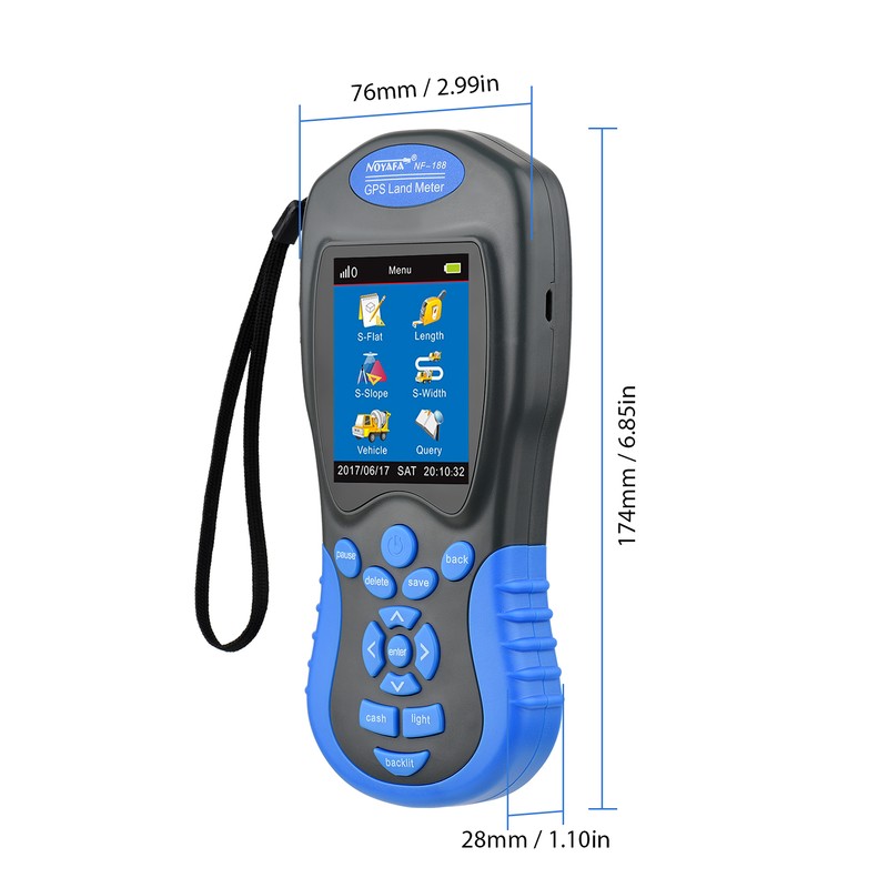 NOYAFA NF-188 GPS Land Meter Handheld Digital LCD Farmland Area