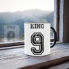 Thermoreagierende Tasse Magische Tasse – Trikot Nummer King 9 Fußball