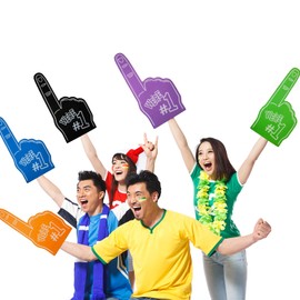 Fazanwey 3Pcs Giant Foam Finger We're # 1 Cheerleading Foam Fingers Foam Hands for Sports Events,School Athletic Meetings,Concert,Dancing Party,Stage Performance