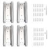 AnvFlik 8inch Double Action Spring Hinges, Self Closing Door Hinges