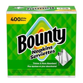 Bounty Servilletas de papel, blancas, 400 unidades