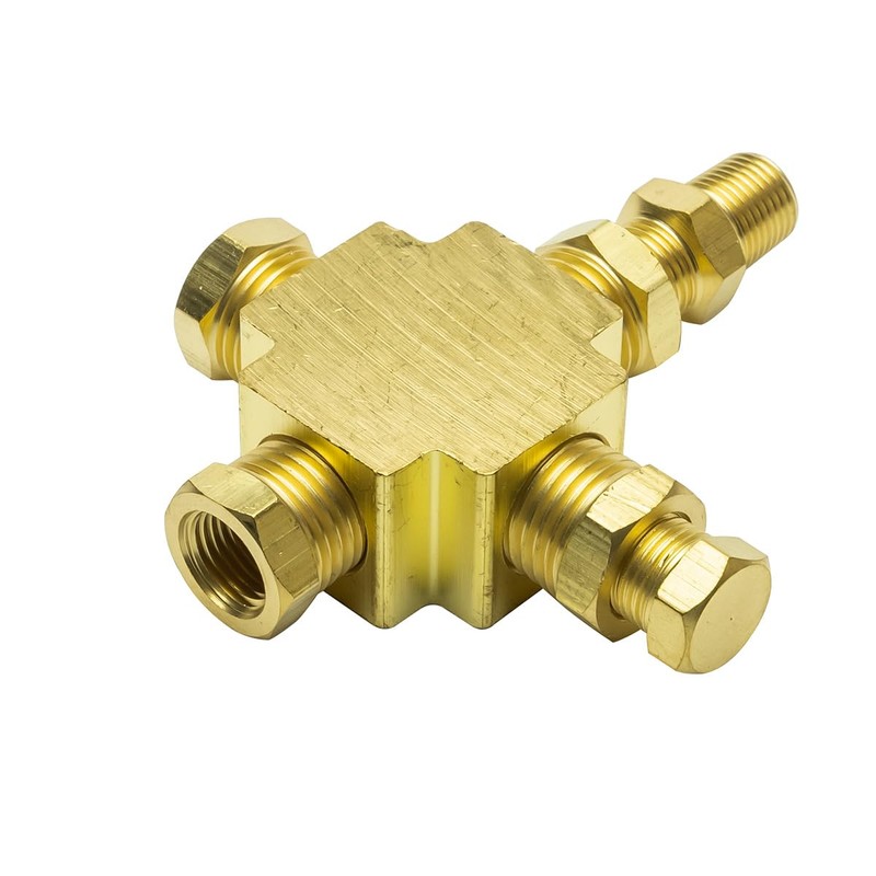 GlowShift 1/8-27 NPT T-Fitting Sensor Thread Adapter for Pressure &