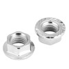 10PCS Hex Nut Flange Nuts M10 1.25 Fine Thread Hex