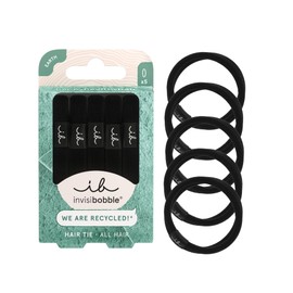 invisibobble Hair Bobbles Black | Braid Scrunchie Very Gentle on Hair | Hair Scrunchie Women & Men Earth Collection | Hair Scrunchie Set Sustainable, Pack of 5
