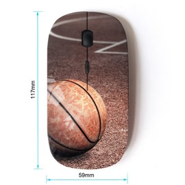 KOOLmouse [ Optical 2.4G Wireless Mouse [ Vintage Basketball Texture ]