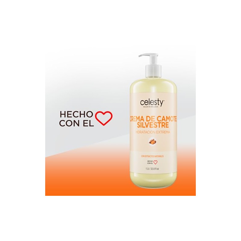 CELESTY | Crema de Camote Silvestre 1lt | Equilibrio Hormonal