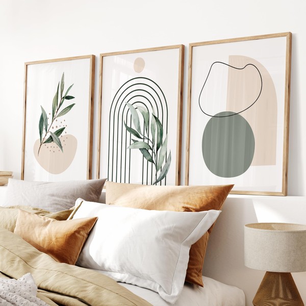 Sage Green Wall Art | Set of 3 Wall Prints