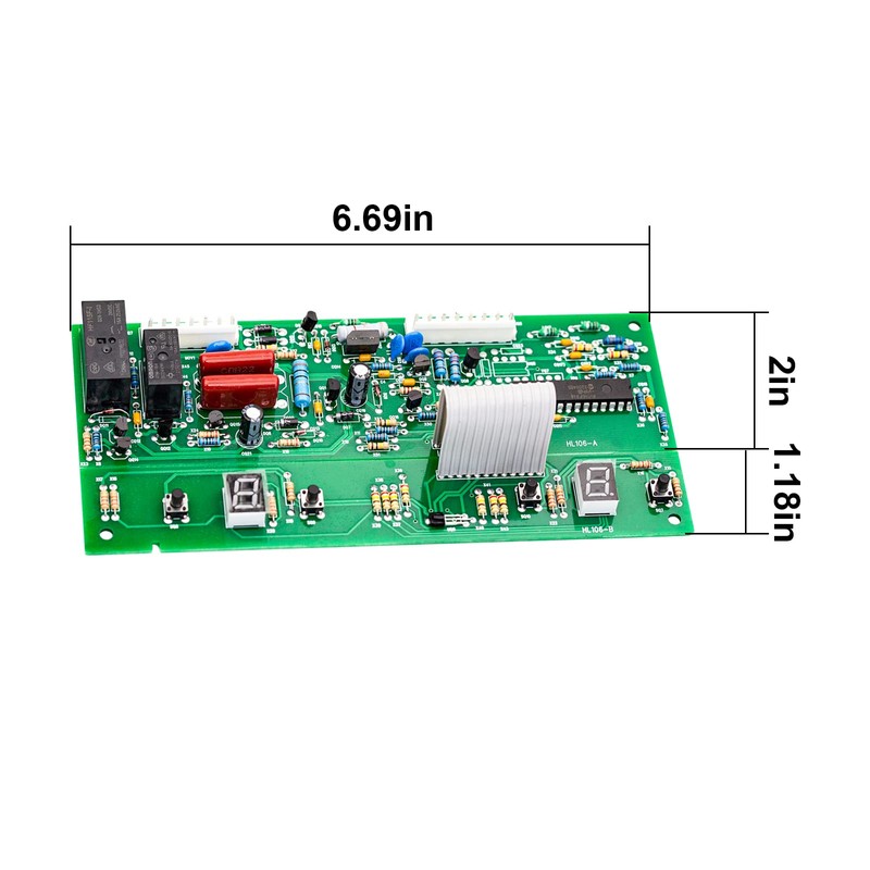 W10503278 Refrigerator Electronic Control JAZZ Board M+ for Whirlpool, Kenmore