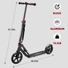 Adult Scooter - Folding, Adjustable Height, Big Wheels, Lightweight All-Aluminum