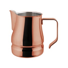 ILSA Evolution Milchkännchen für Cappuccino und Latte Art, Edelstahl 18/10, kupferfarben, 6 Tassen, Fassungsvermögen 50 cl