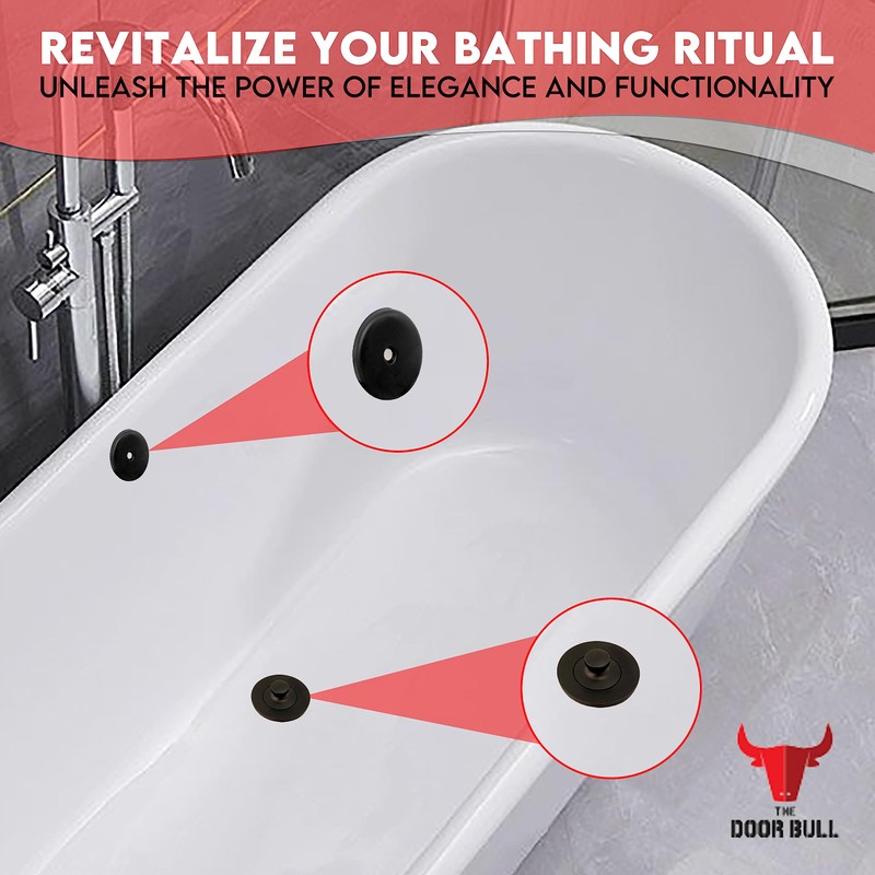 Lift and Turn Conversion Kit for Bathtub Drain Assembly, All-Brass