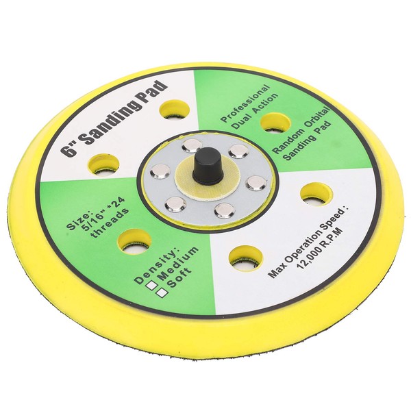 Culnflun Universal 6in Sander Sanding Pad, Round Grinding Disc, Polishing