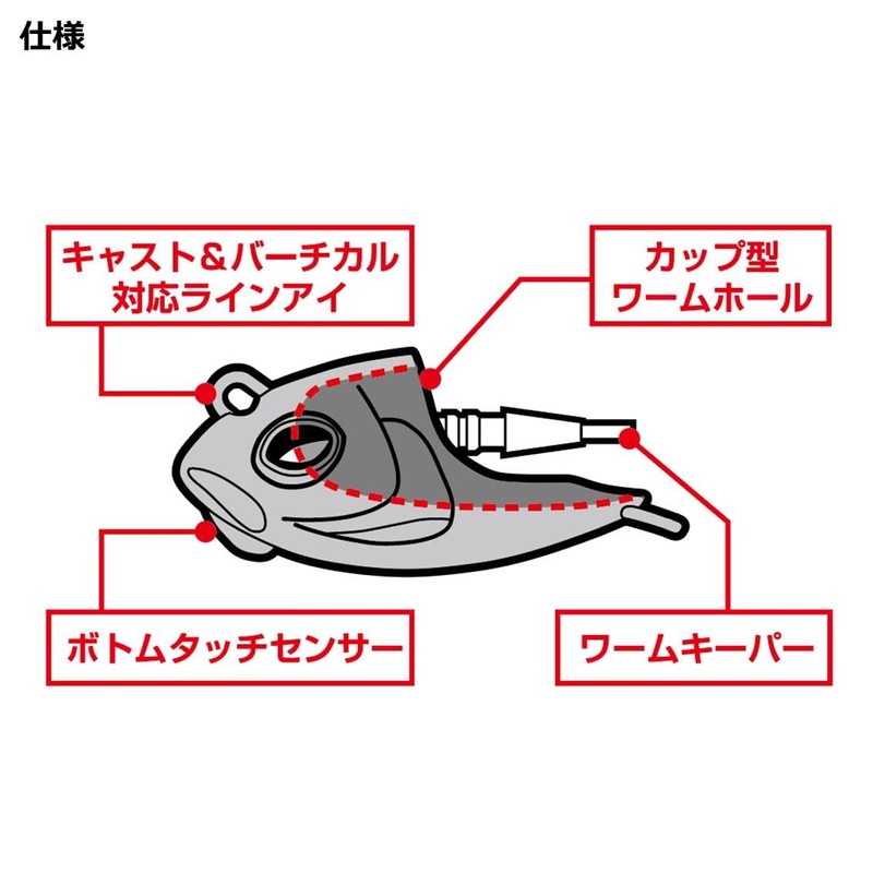 DAIWA Jig Head Licky Head 2.1 oz (60 g) Blue