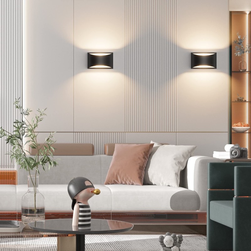 Aipsun Black Modern LED Wall Sconce Indoor Wall Lights 1