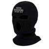 Never Surrender Trump Embroidered Ski Mask USA Winter Cap (Black)